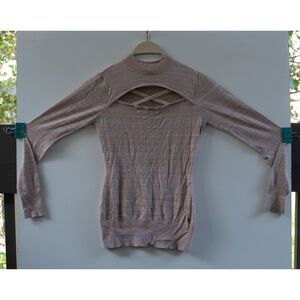 G‎ by GUESS Women's Top Sweater Shirt Cutout Tan Size S